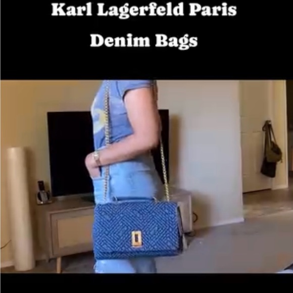 KARL LAGERFELD PARIS
Lafayette Denim Shoulder Bag - Picture 12 of 13